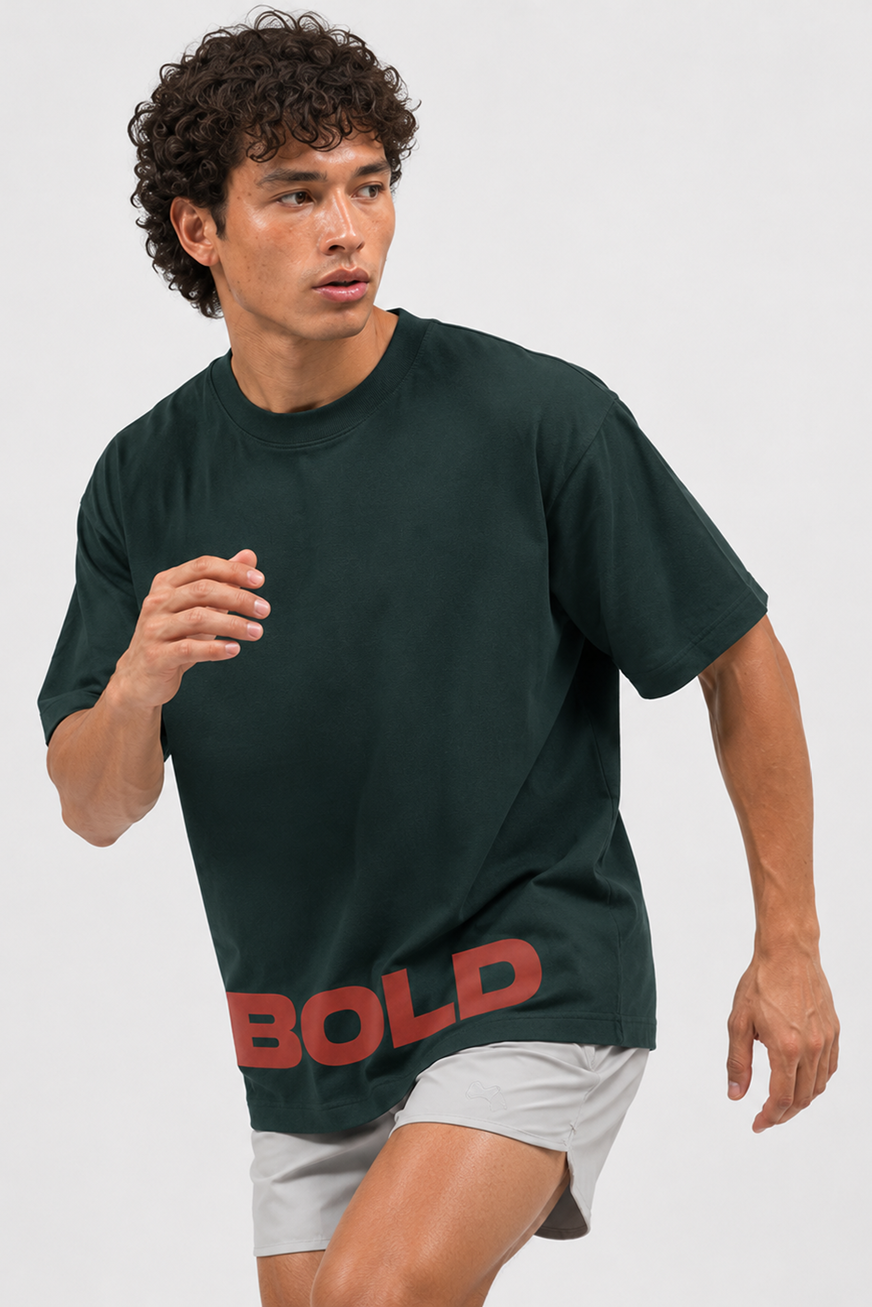 Run Club Oversized Tee - Dark Teal - Image 3