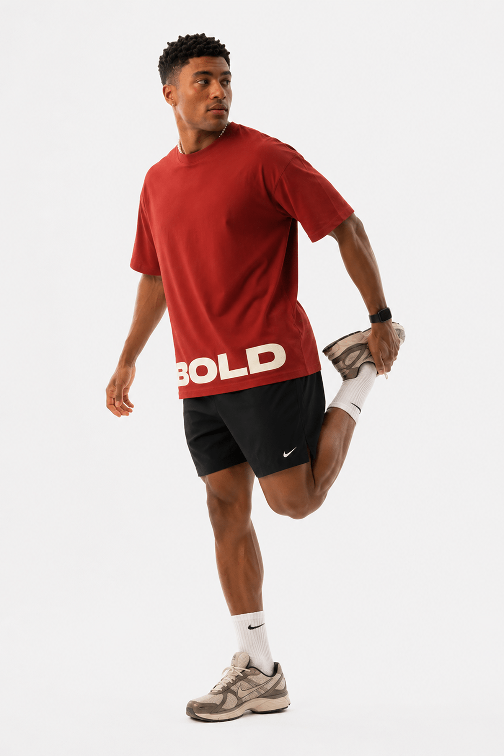 Run Club Oversized Tee - Clay Brown - Image 6