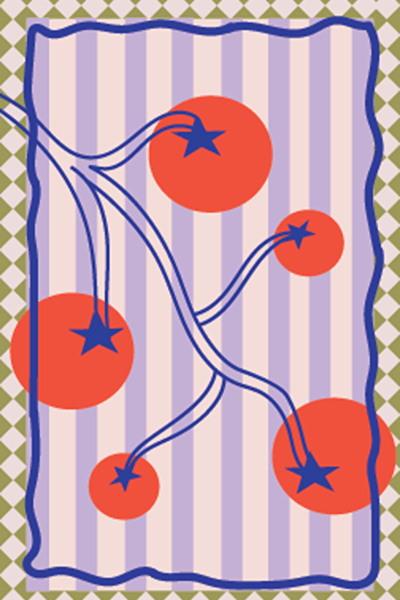 Olives And Tomatoes Greeting Card