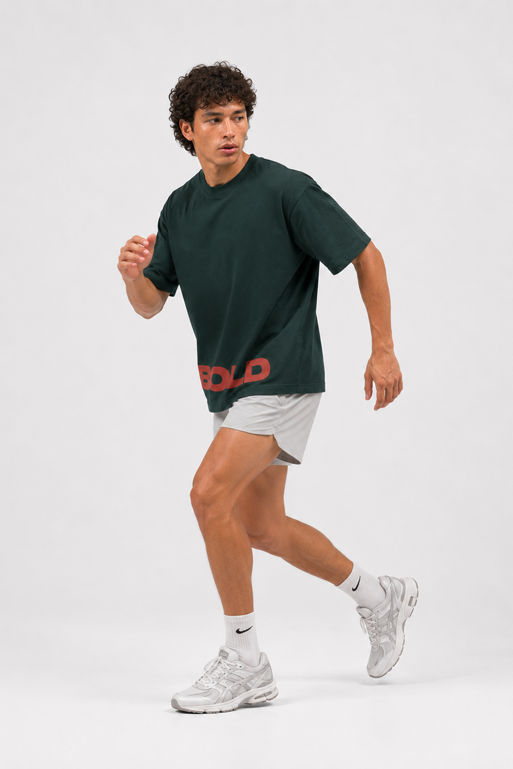 Run Club Oversized Tee - Dark Teal - Image 6