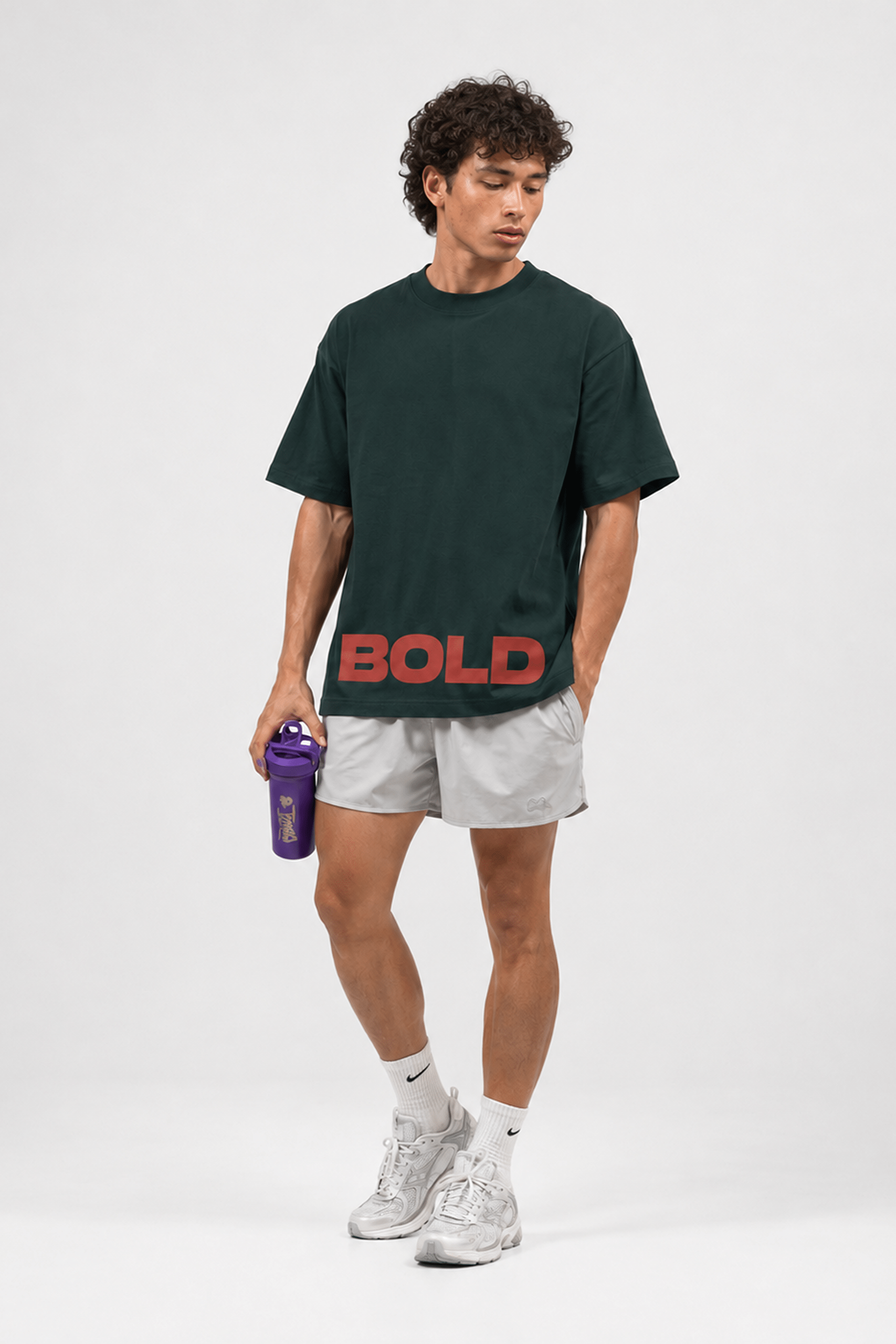 Run Club Oversized Tee - Dark Teal