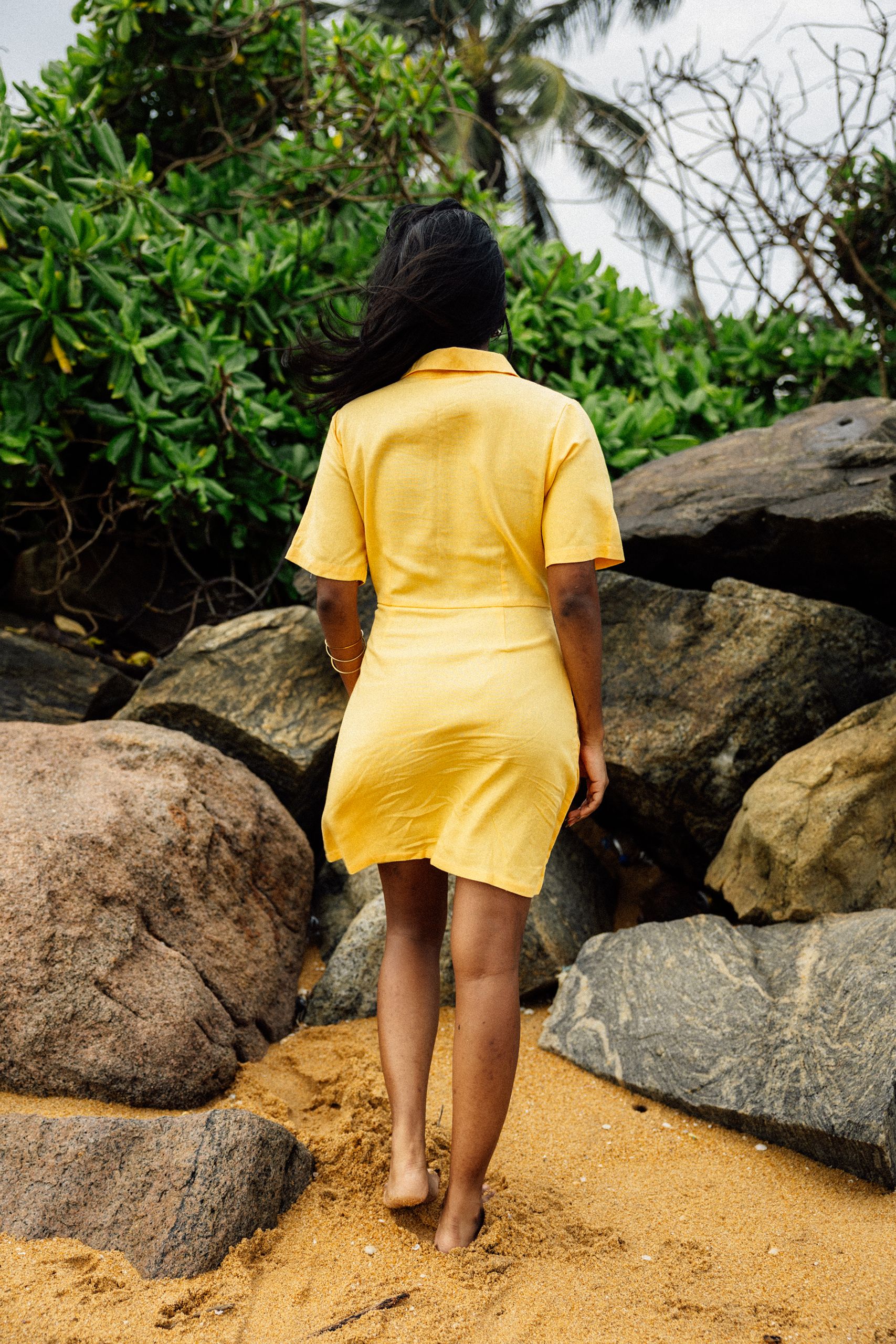 Manna, Mustard Yellow Dress - Image 4
