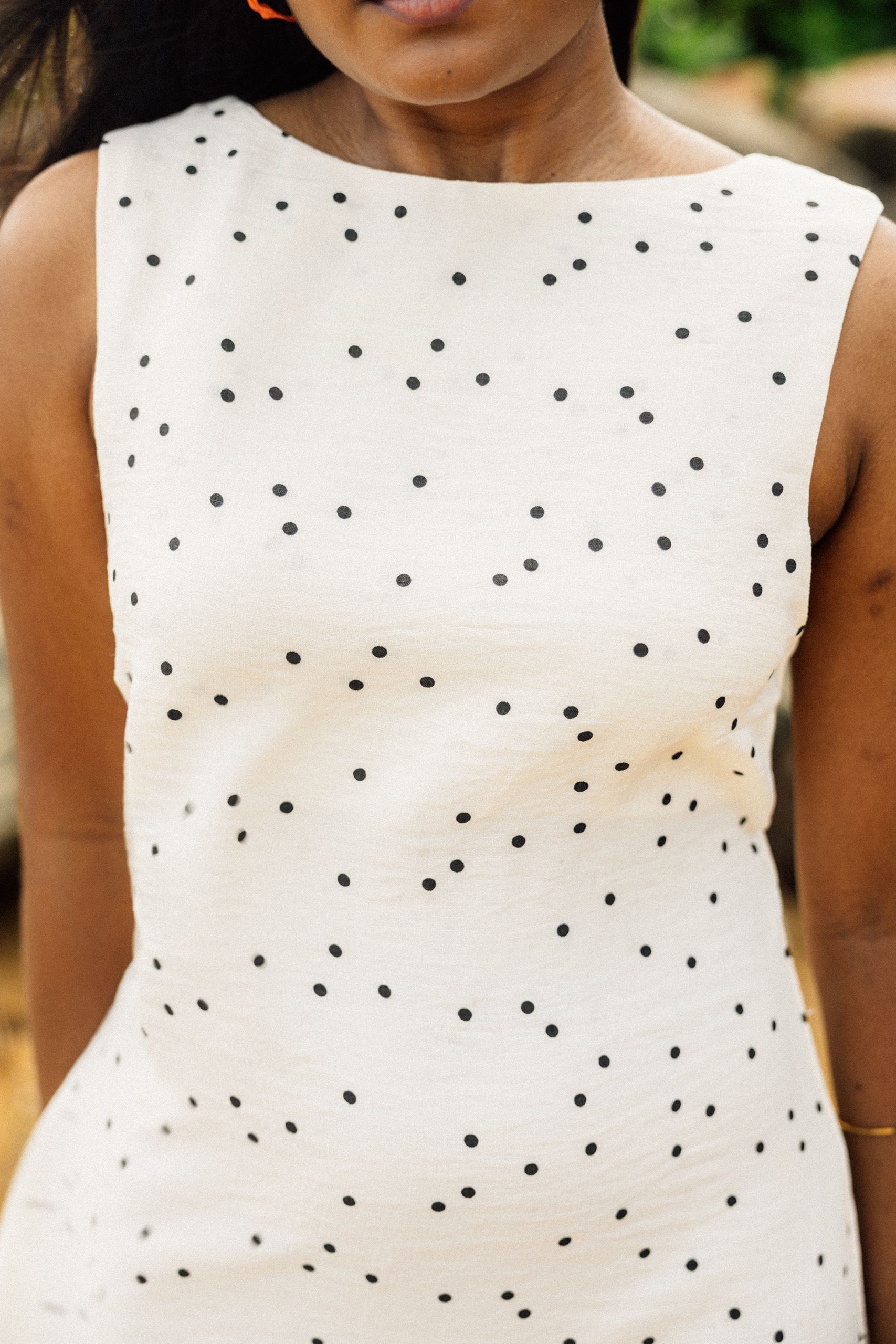 Milk & Honey, Cream And Black Polka Dot - Image 2