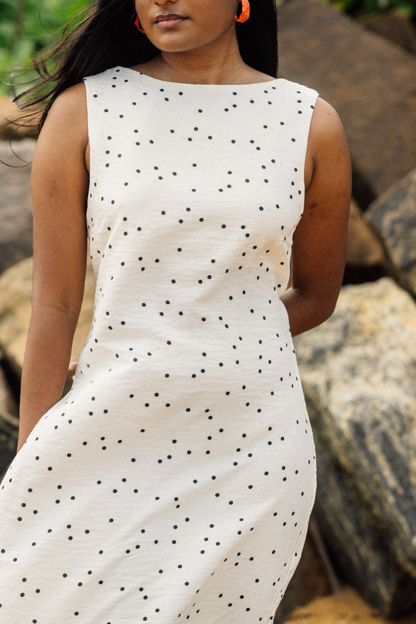 Milk & Honey, Cream And Black Polka Dot - Image 3