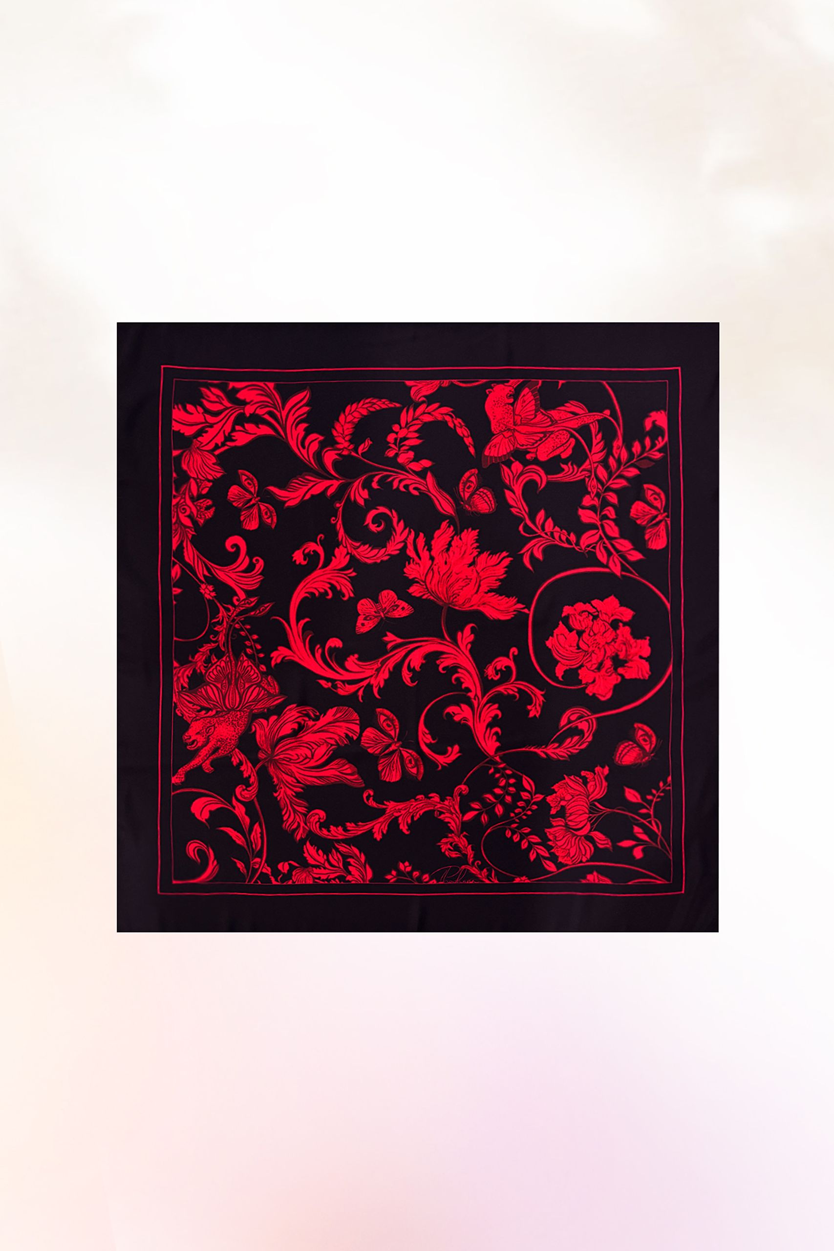 Red Leopard Scarf