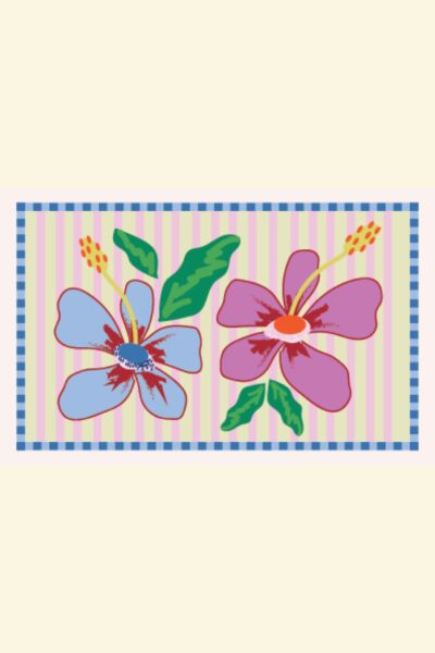Big Florals Greeting Card