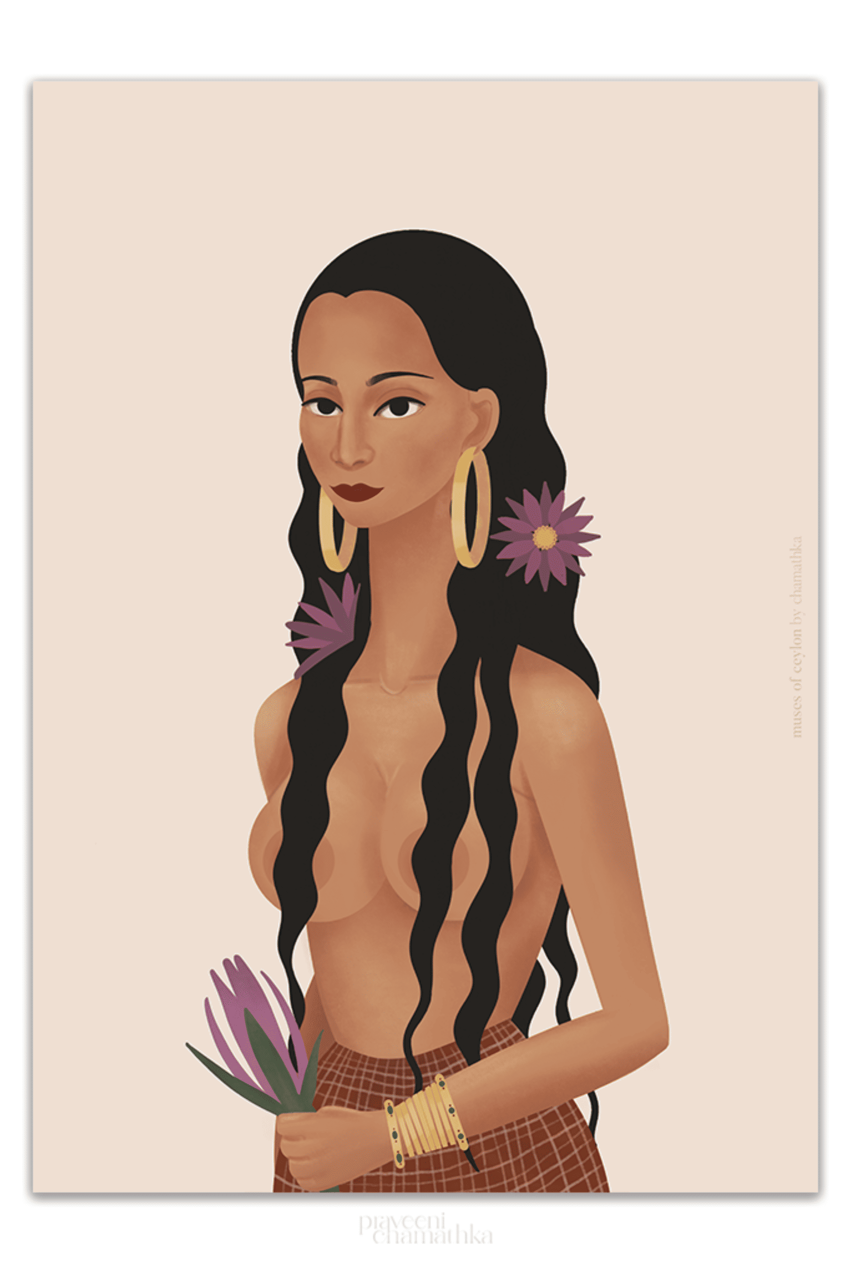 Apsara Off-Duty - Art Print A5