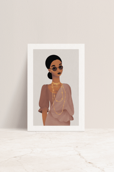 Manike With Shades - Mini Print