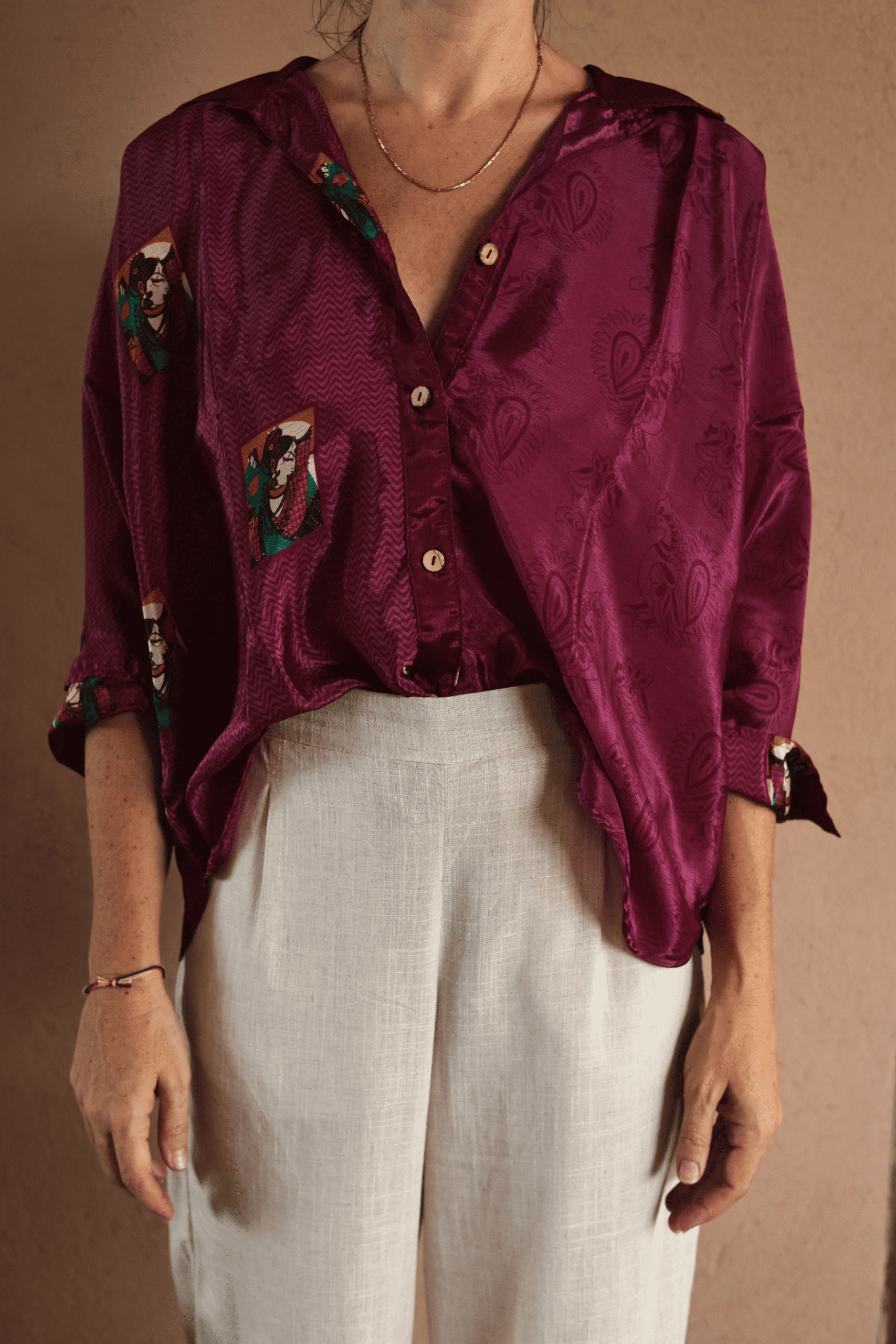 Suhasna Unique Wine Shirt - 1