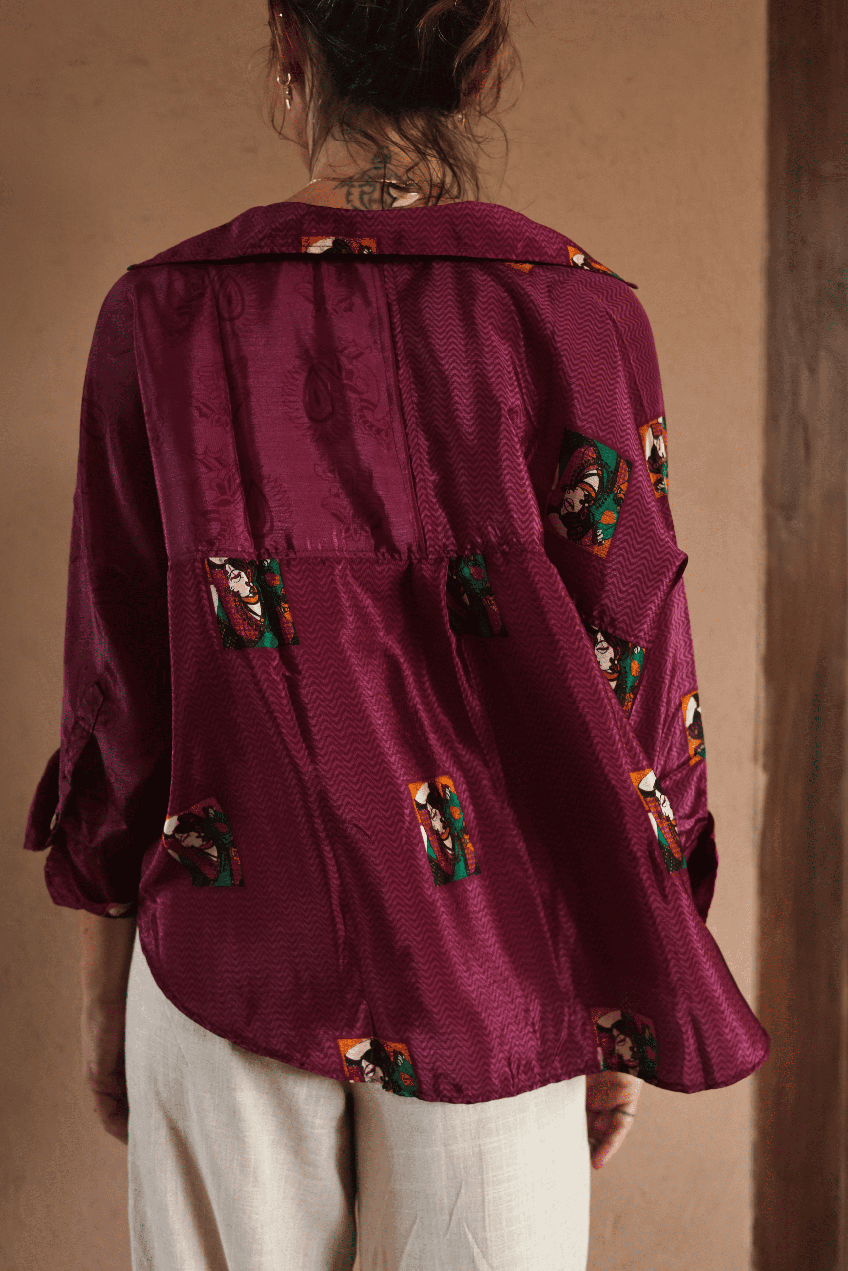 Suhasna Unique Wine Shirt - 1 - Image 4