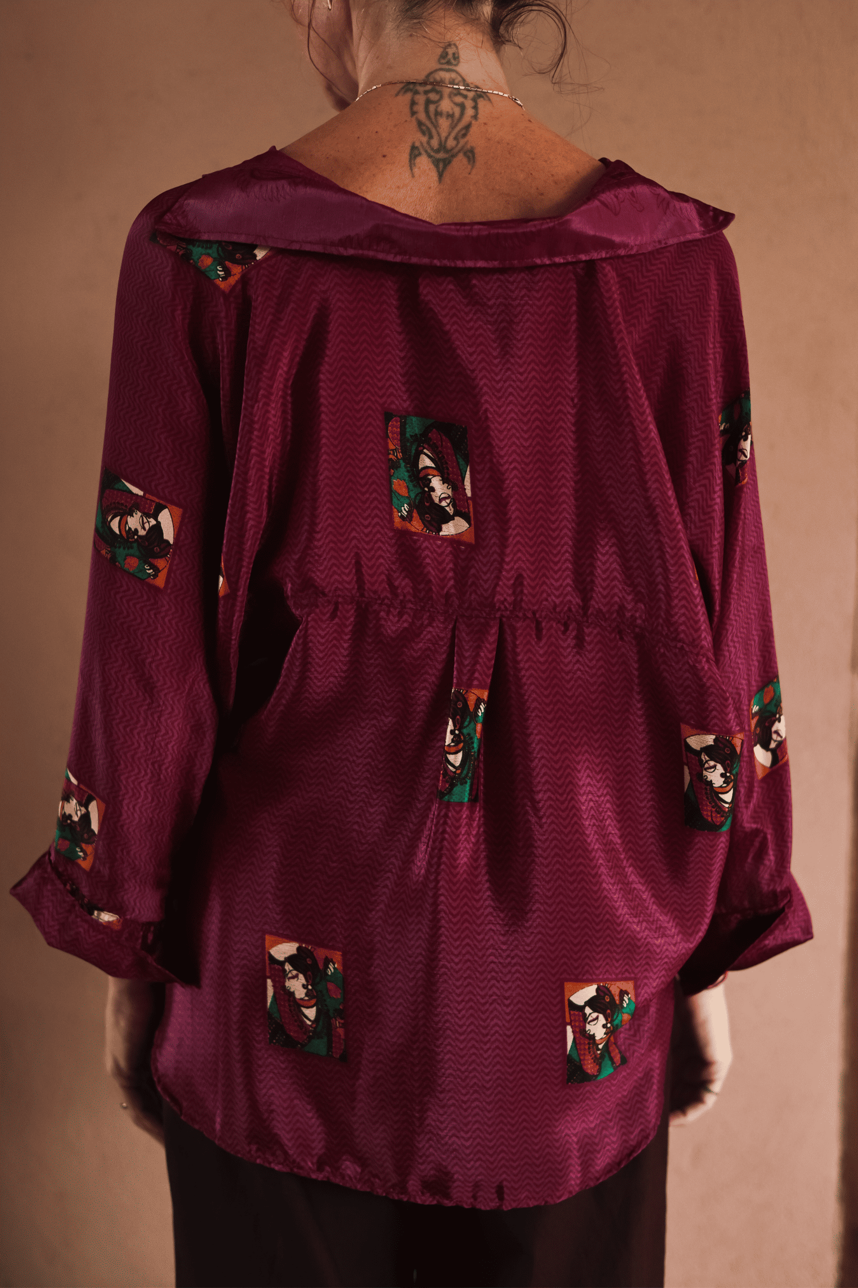 Suhasna Unique Wine Shirt - 2 - Image 3