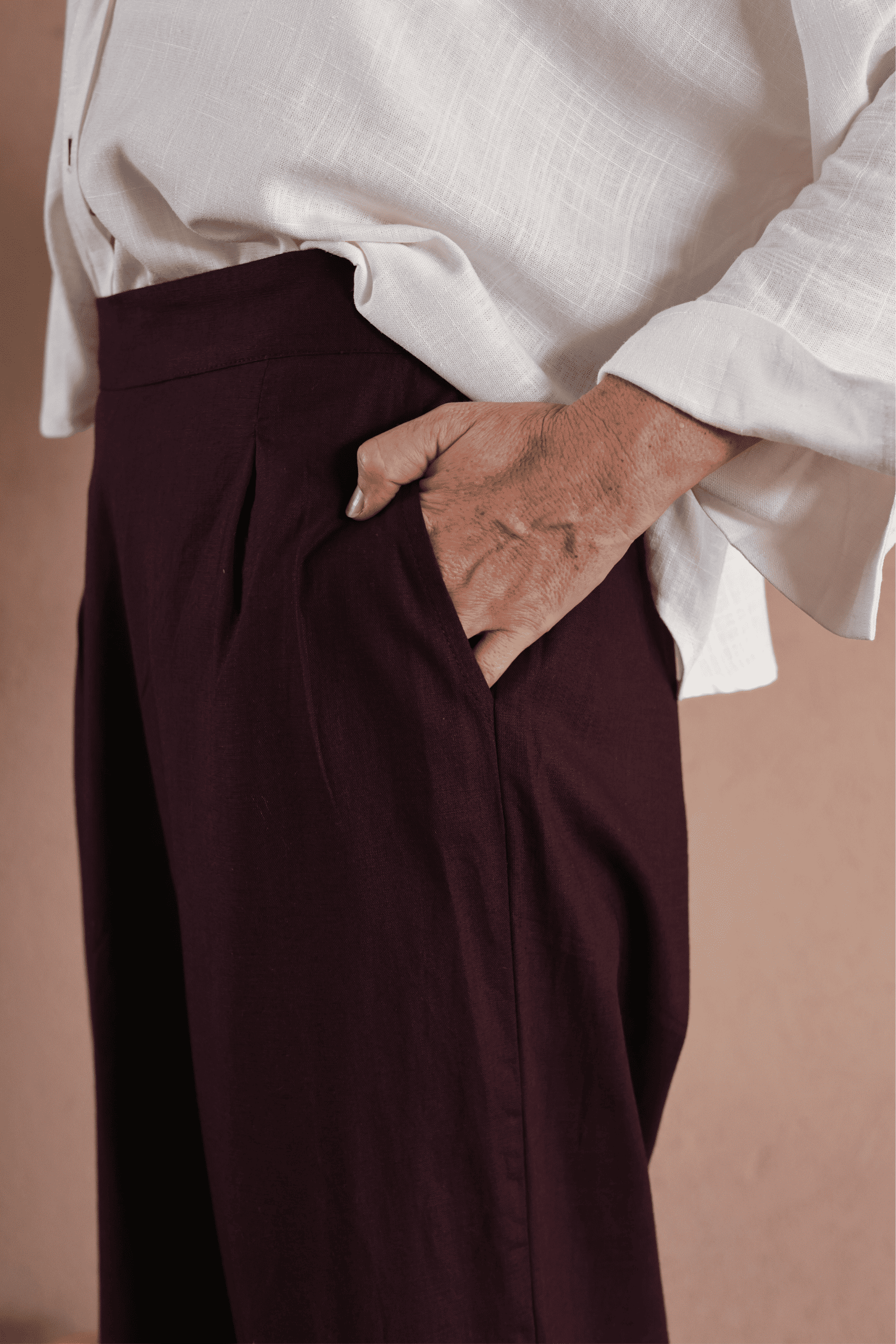 Enora Burgundy Pants - Image 2