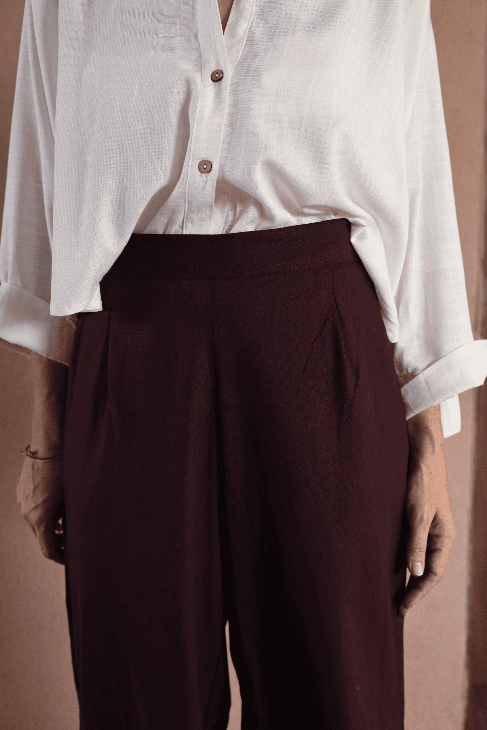 Enora Burgundy Pants - Image 4