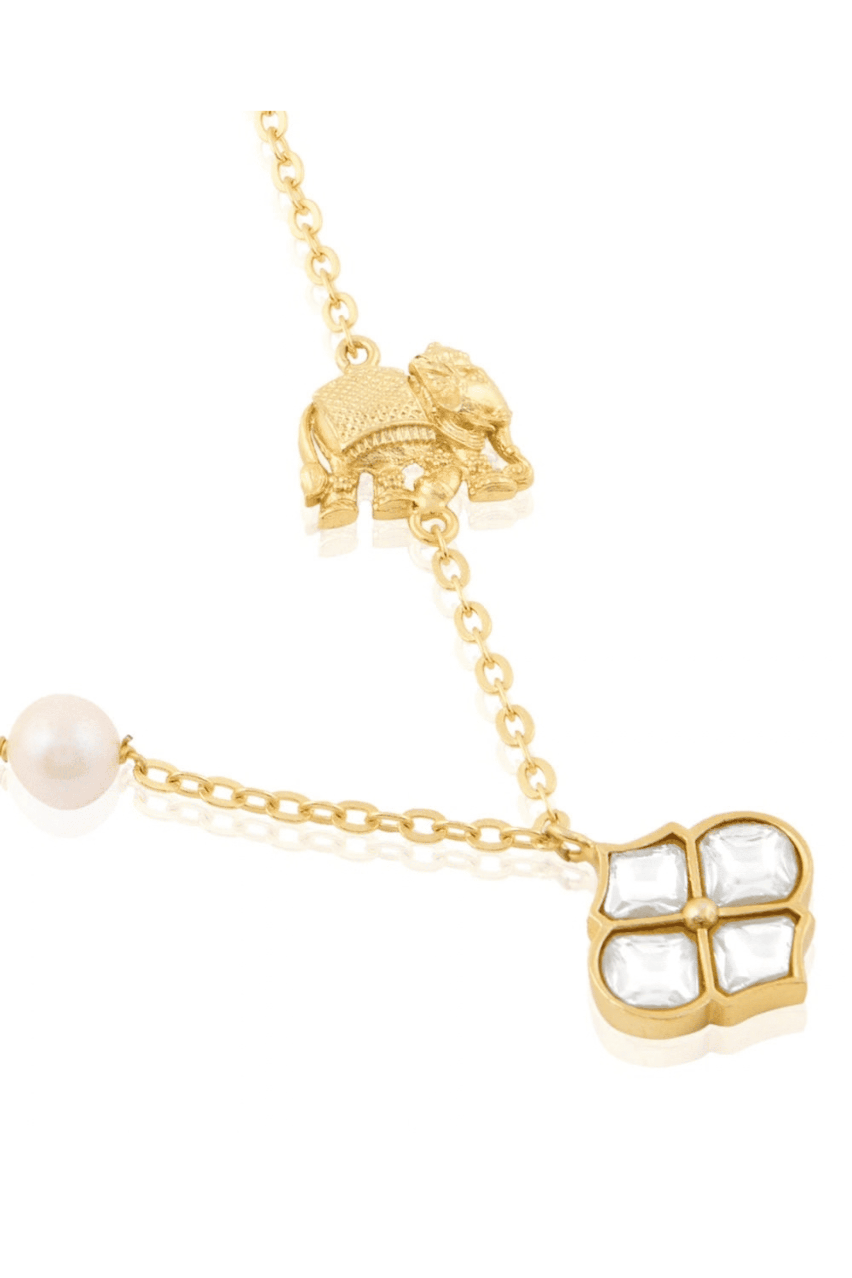 Polki Haathi Necklace - Image 2