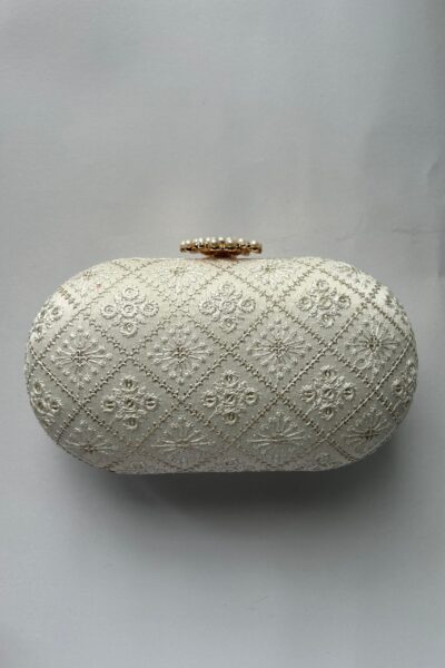 Claire Nina Clutch With Pearls