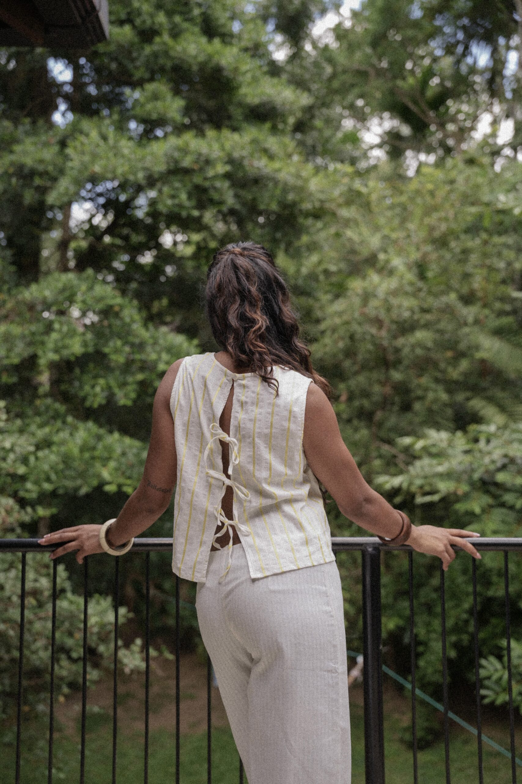 Taylor Top With Back Tie Stripe - Image 2