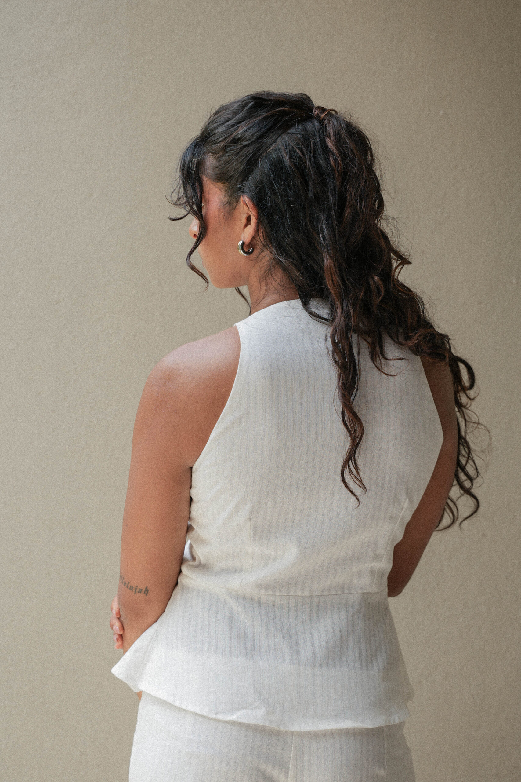 Kate Sleeveless Top White - Image 2