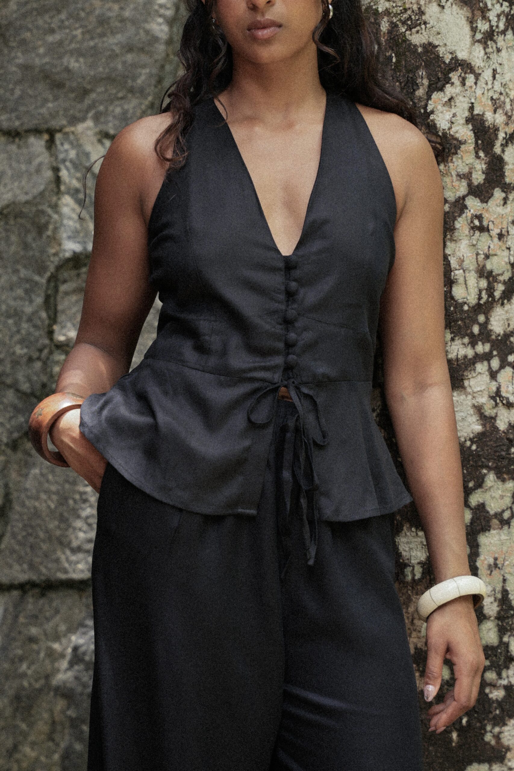 Kate Sleeveless Top Black