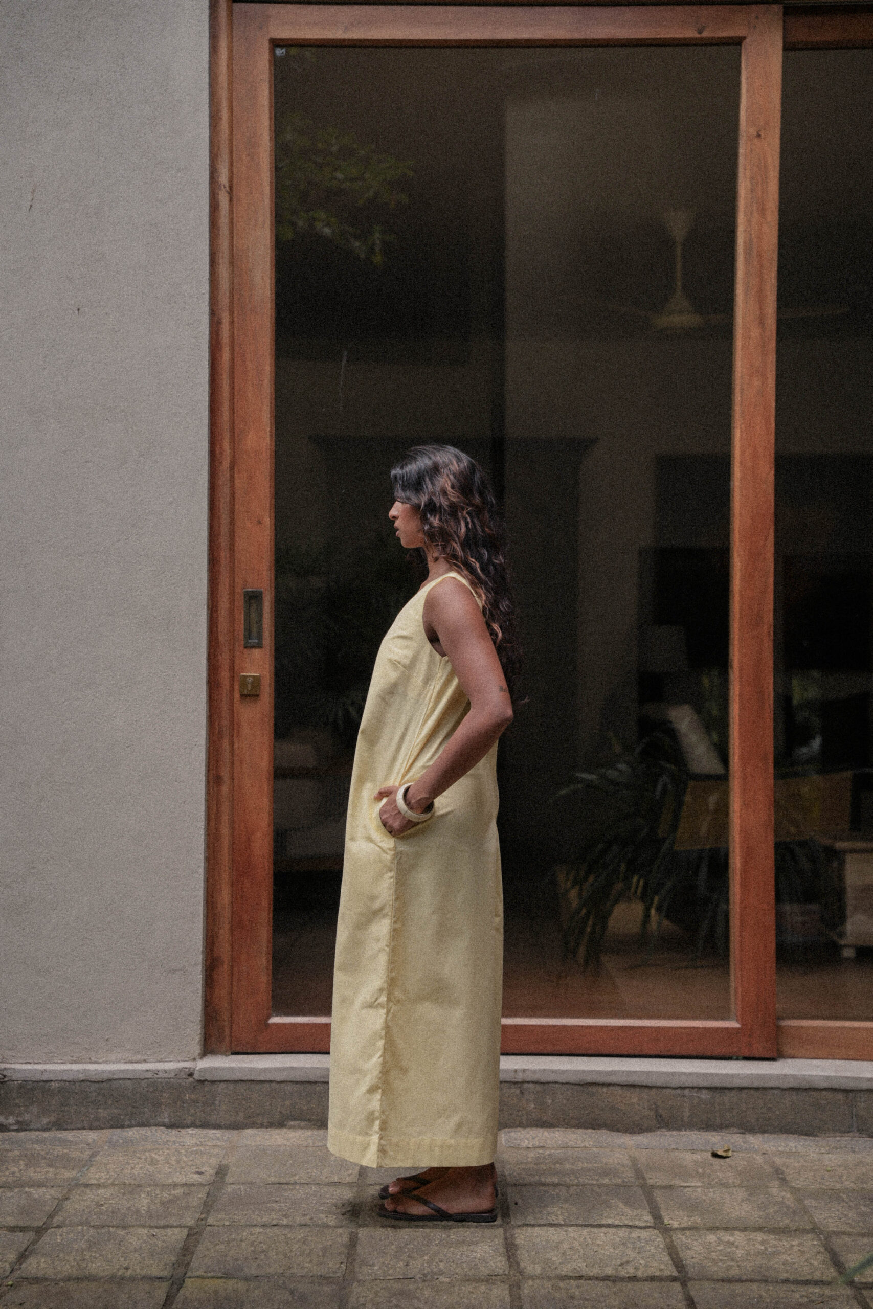 Harper Wide-Leg Jumpsuit Yellow - Image 4