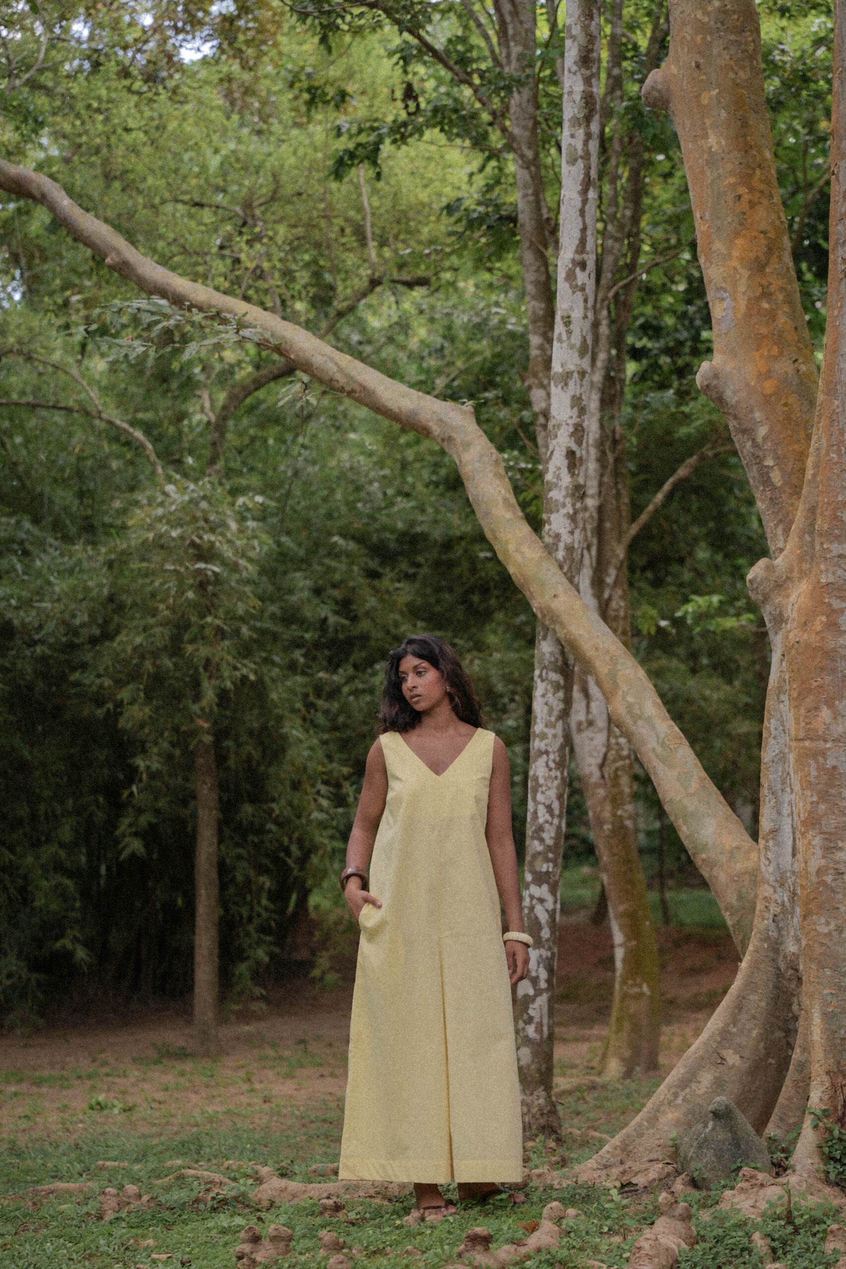 Harper Wide-Leg Jumpsuit Yellow