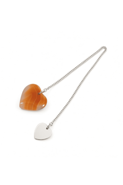 Carnelian Heart Bookmark In S925