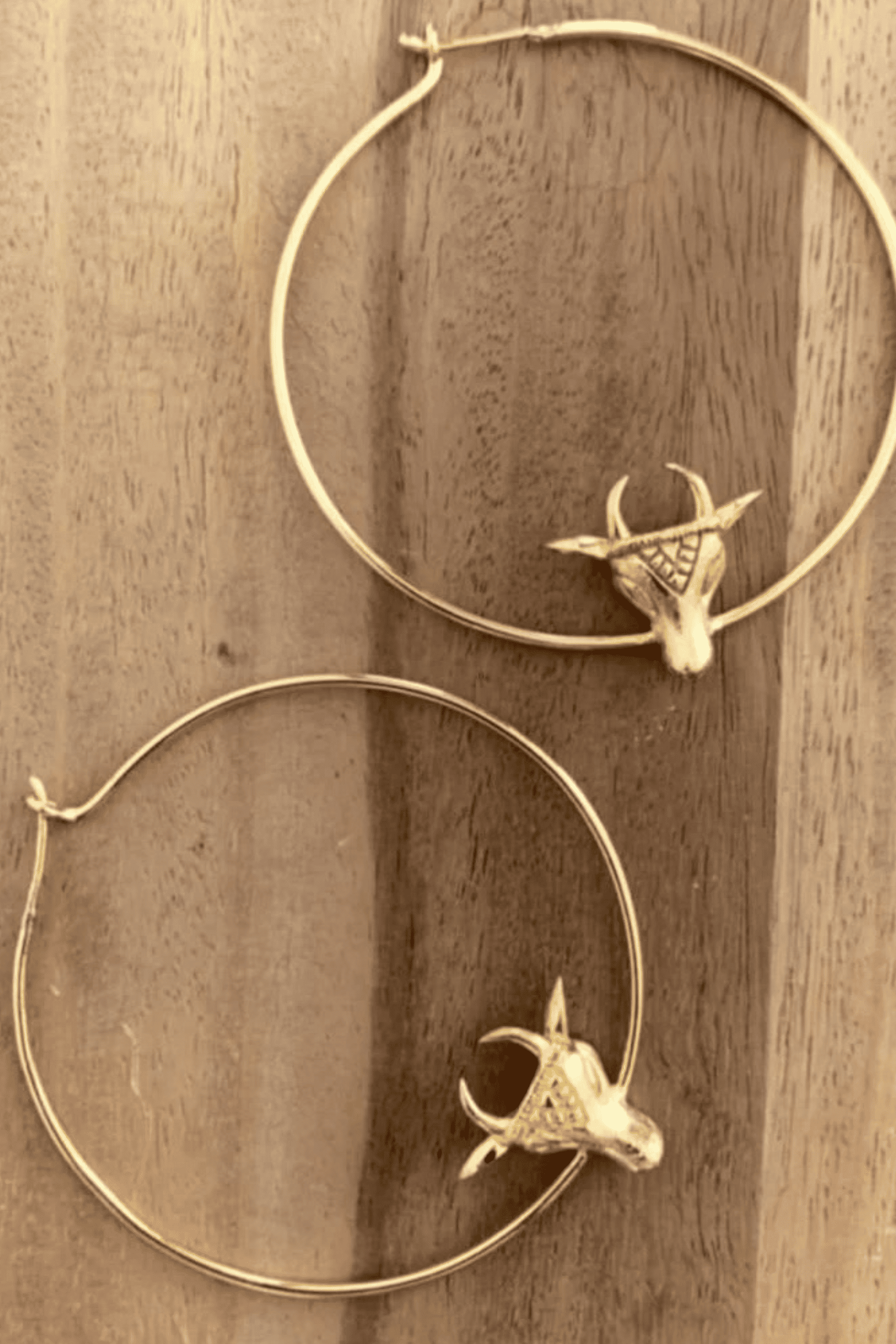 Cow Hoop Earring - Image 3