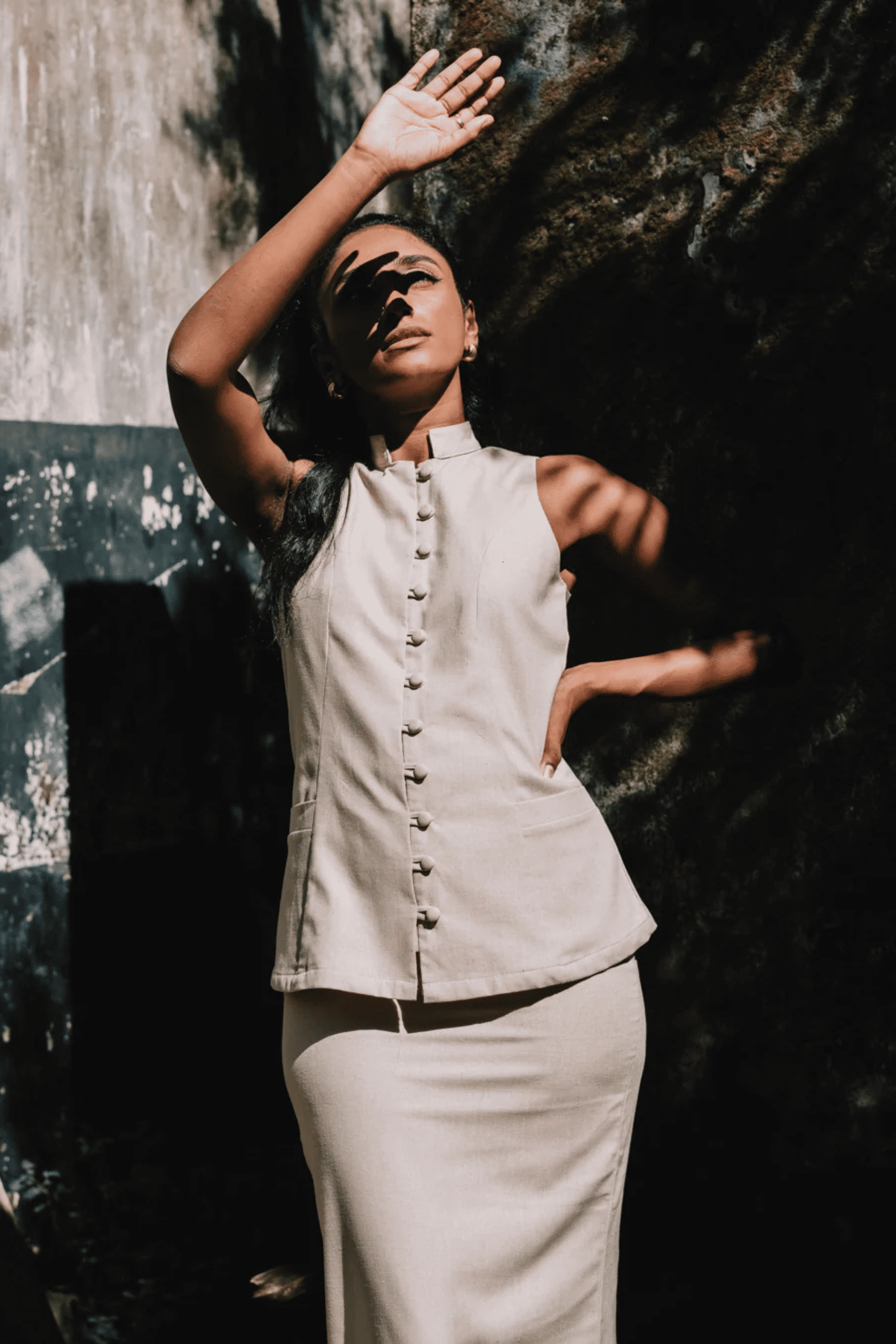 Bainca Vest- Beige