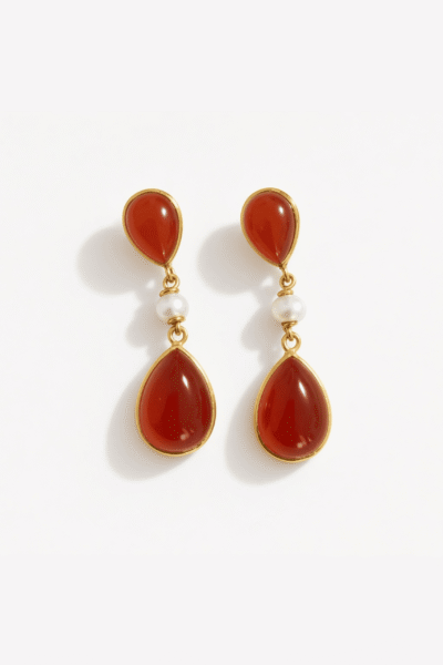 Agasti And Pearl Drop Earrings