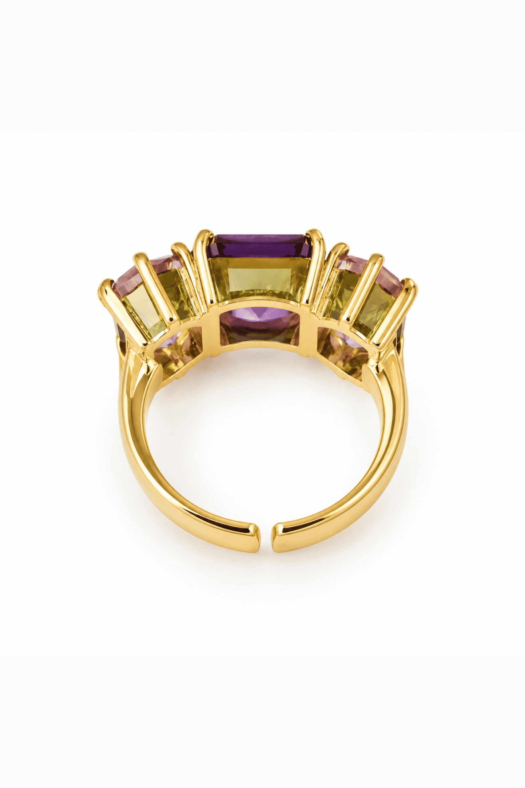 Hexagon And Octagon Amethyst Ring - Image 2