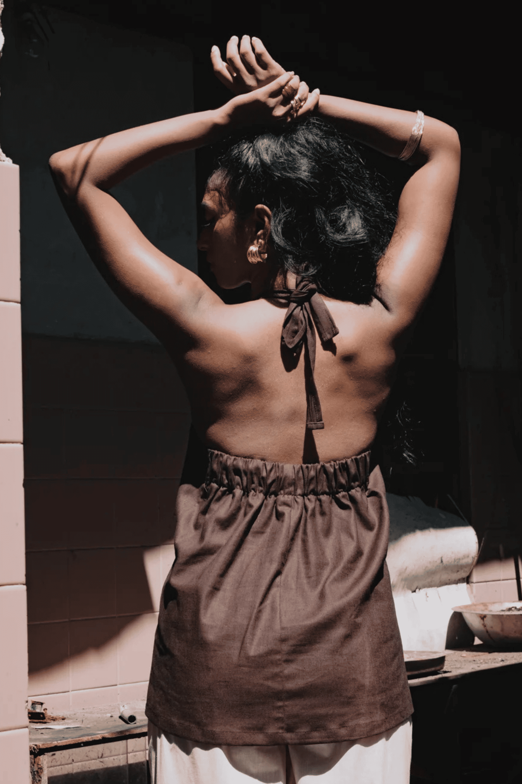 Diana Halter Top – Brown - Image 2
