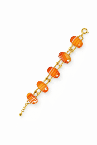 Banded Carnelian Bracelet