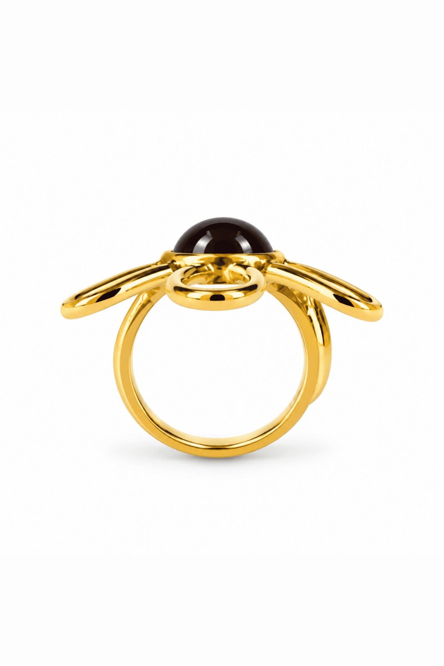 Garnet Flower Ring - Image 2