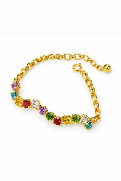 Ceylon Stone Wave Bracelet