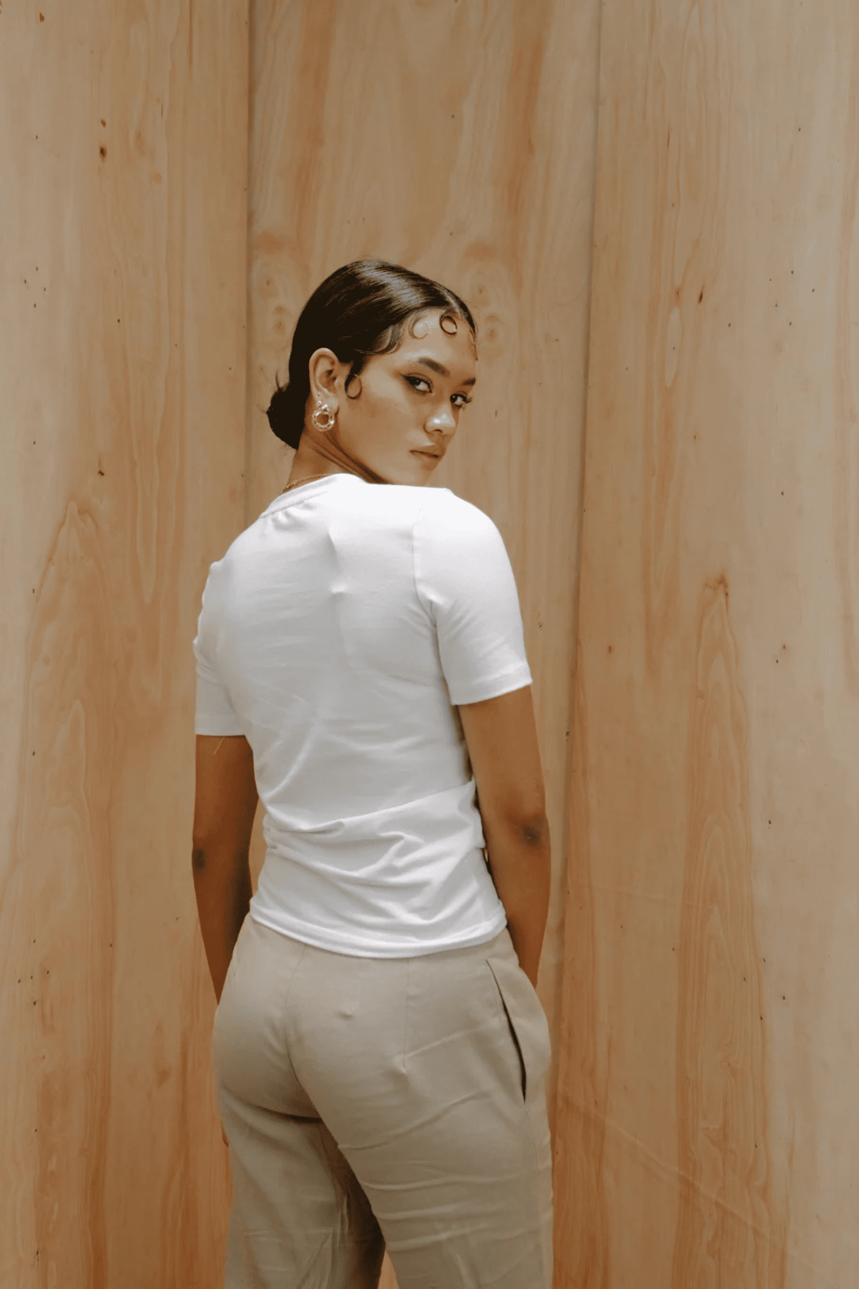 Kos Crew Neck T-shirt - White - Image 2